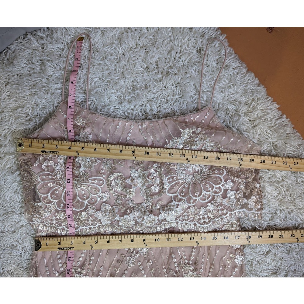 Anthropologie x BHLDN Adrianna Papell Arden Formal Dress Pink Size 14 - Picture 12 of 16